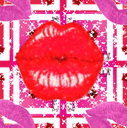 Gif animé bouche bisou